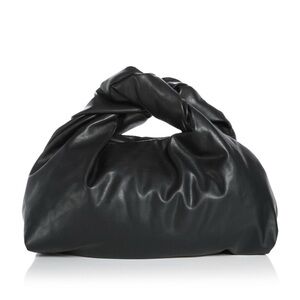 ALC Black Metallic Faux Leather Hobo Bag NEW With Tags